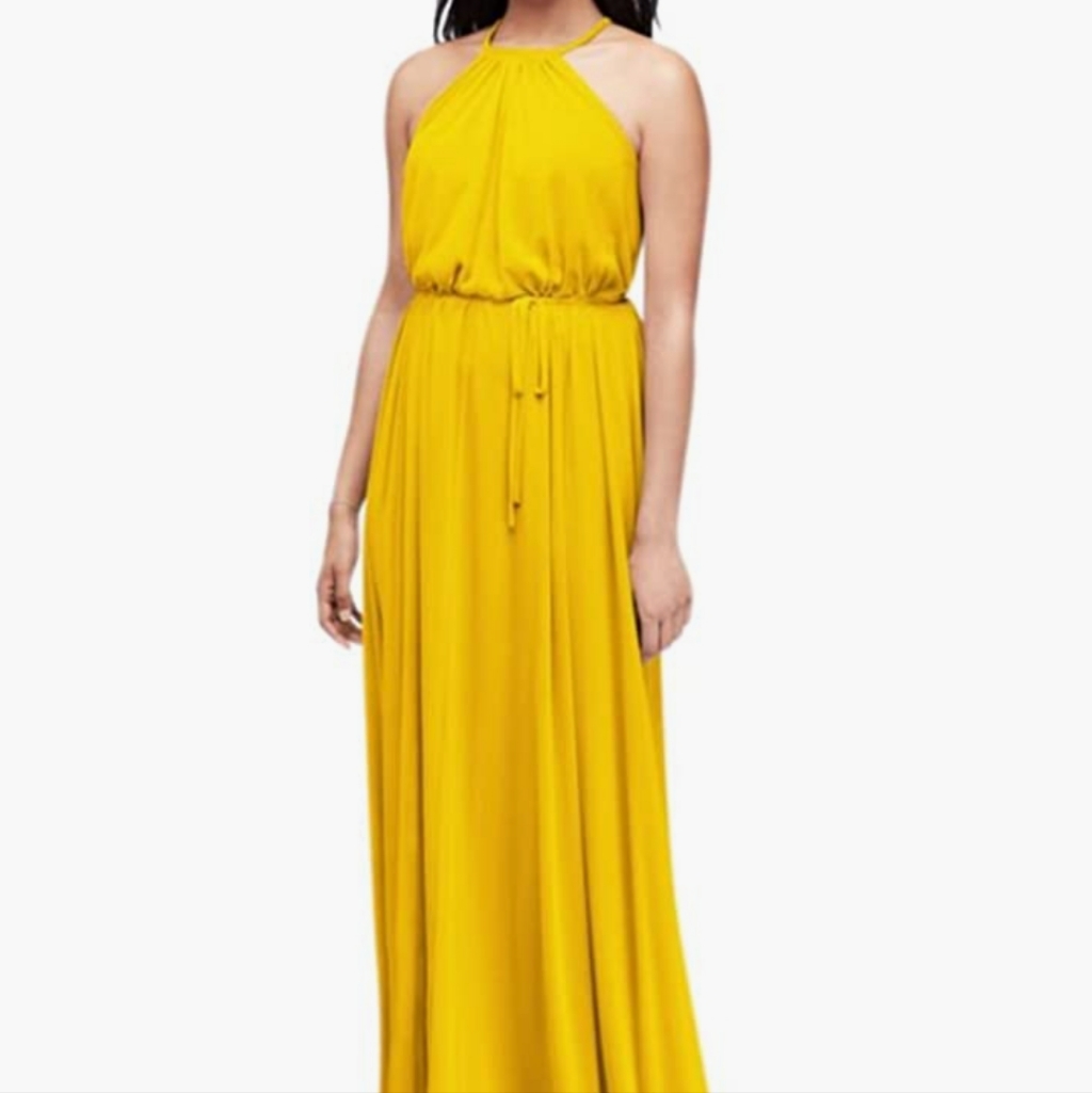David's Bridal Sunflower Yellow Dress